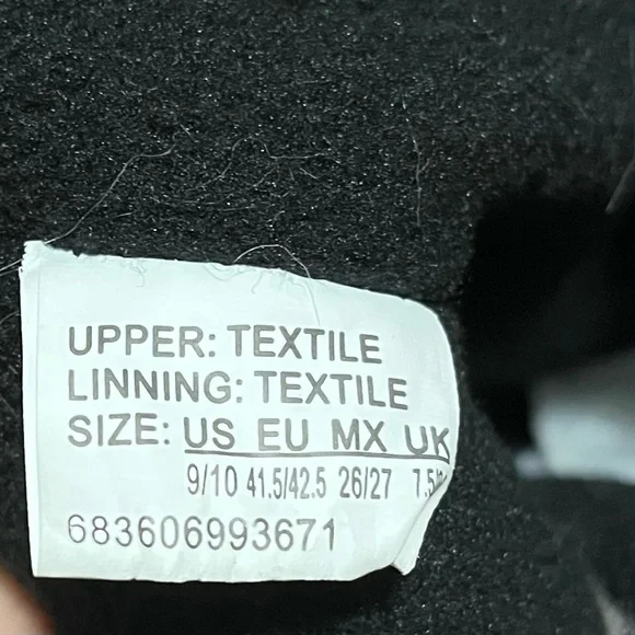 University of Michigan Wolverines black faux fur slipper booties size 9 10 - Picture 6 of 6